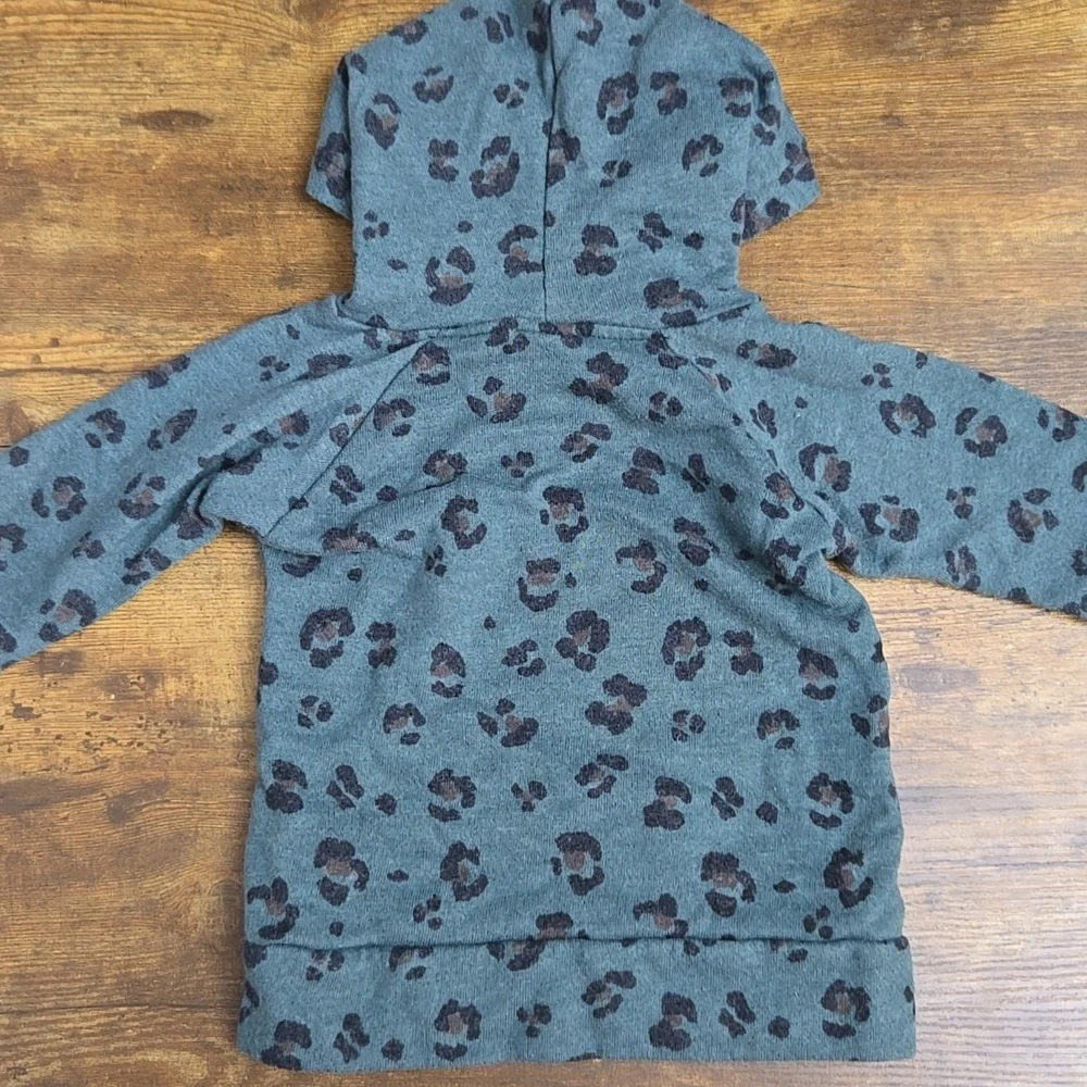 lulu+roo girls green cheetah hoodie
